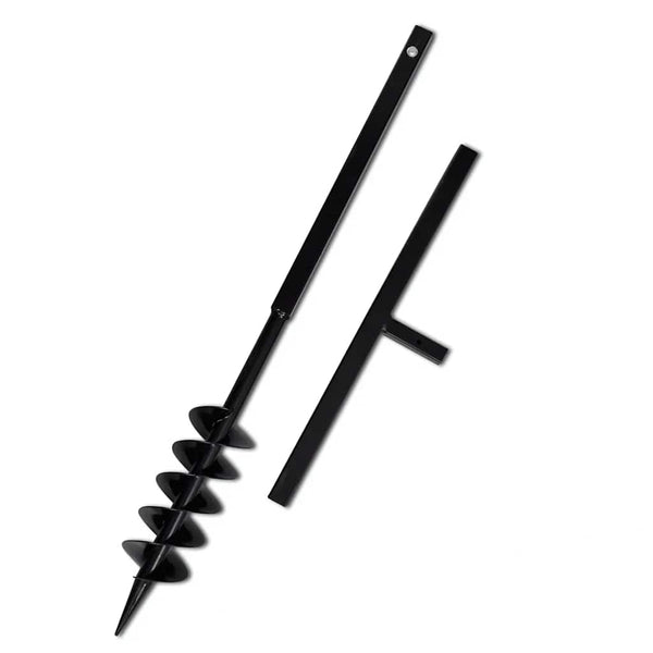 Earth auger with handle 100 mm extension tube 13 m