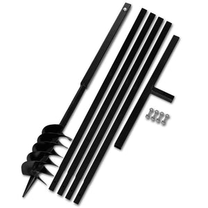 Earth auger with handle 120 mm extension tube 5 m