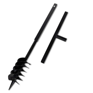 Earth auger with handle 120 mm extension tube 5 m