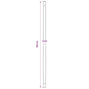 Earth auger with handle 200 mm extension pipe 9 m