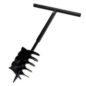 Earth auger with handle 200 mm extension pipe 9 m