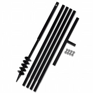 Earth auger with handle 80 mm extension pipe 5 m