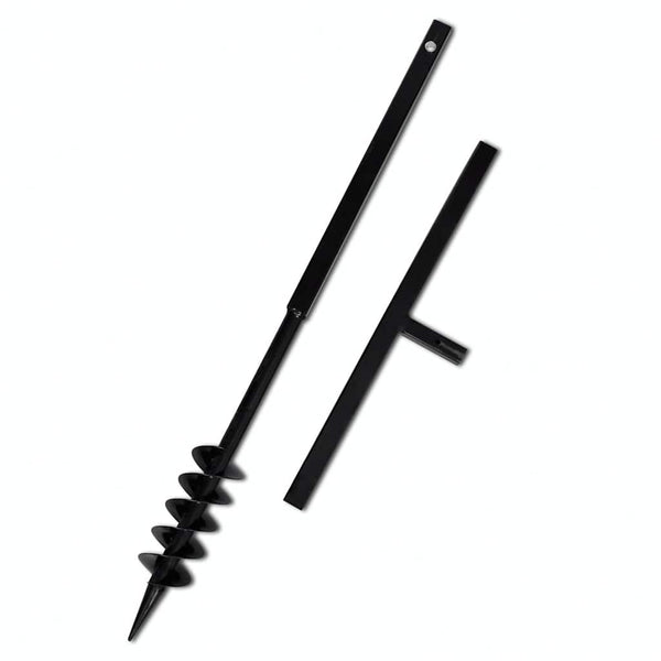 Earth auger with handle 80 mm extension pipe 5 m