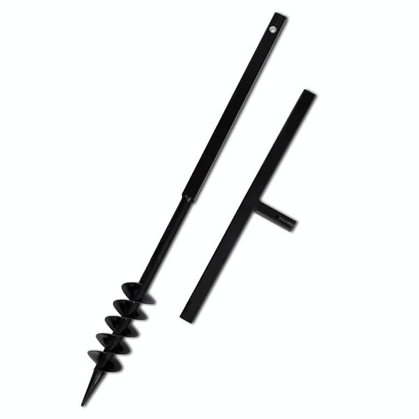 Earth auger with handle 80 mm extension pipe 13 m
