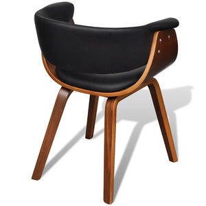 vidaXL Dining Chairs 2 pcs Bentwood and Faux Leather