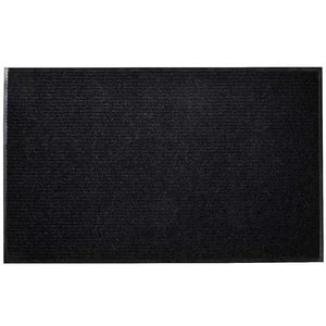 vidaXL Door Mat Black 90 x 60 cm PVC