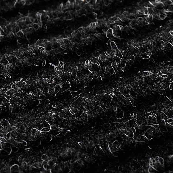 vidaXL Door Mat Black 90 x 60 cm PVC