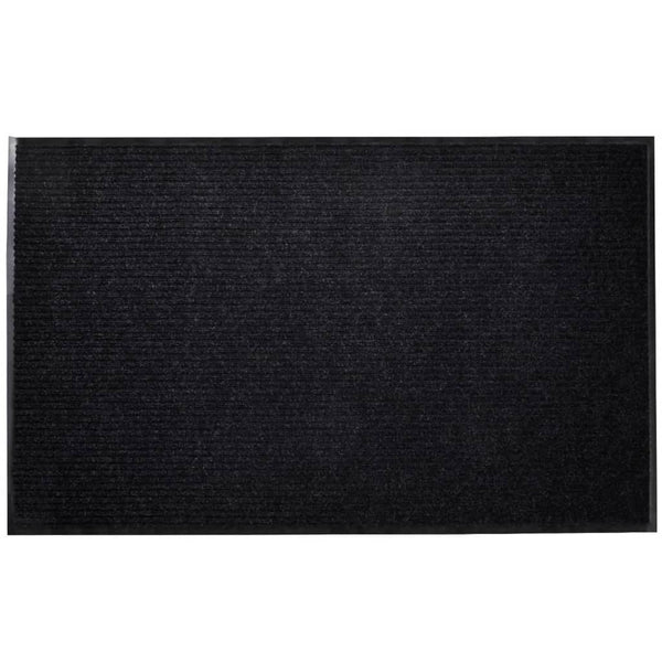 vidaXL Door Mat Black 90 x 120 cm PVC