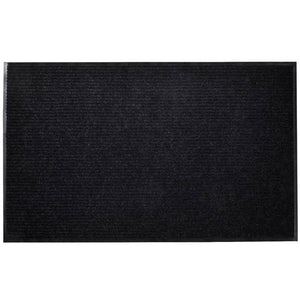 vidaXL Door Mat Black 90 x 120 cm PVC