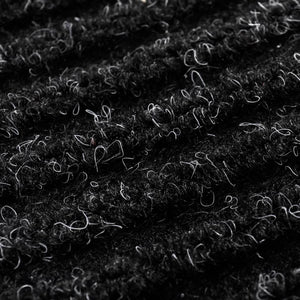 vidaXL Door Mat Black 90 x 120 cm PVC