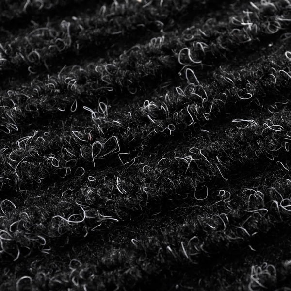 vidaXL Door Mat Black 90 x 120 cm PVC