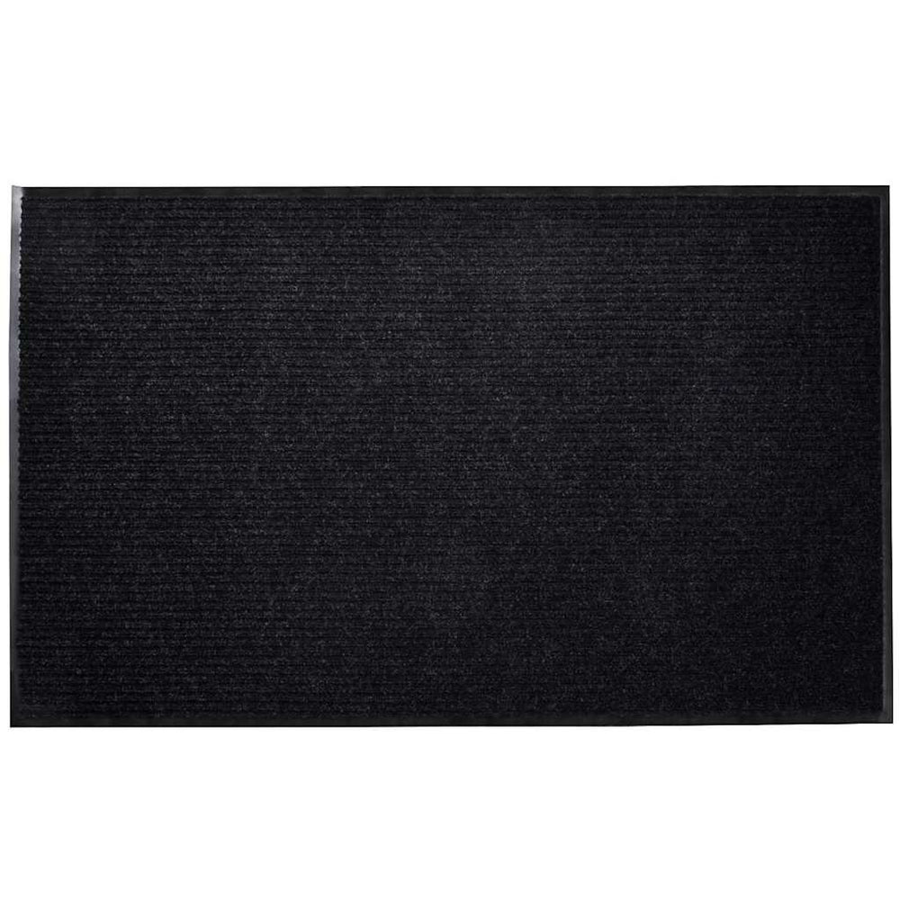 vidaXL Door Mat Black 90 x 150 cm PVC