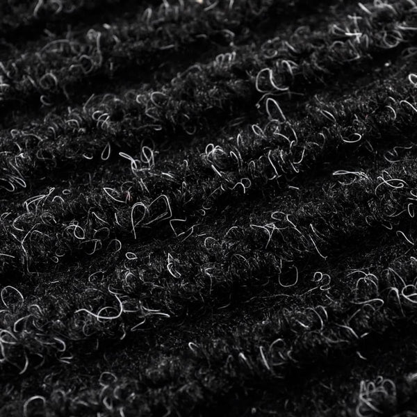 vidaXL Door Mat Black 90 x 150 cm PVC
