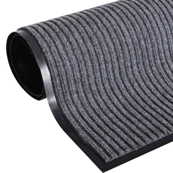 vidaXL Door Mat Grey 90 x 60 cm PVC