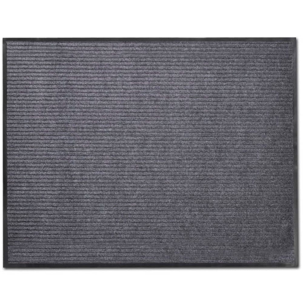 vidaXL Door Mat Grey 90 x 150 cm PVC