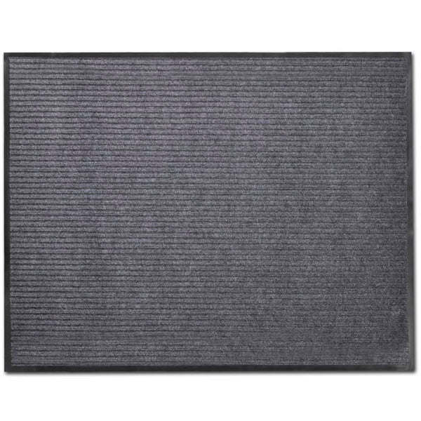 vidaXL Door Mat Grey 90 x 150 cm PVC