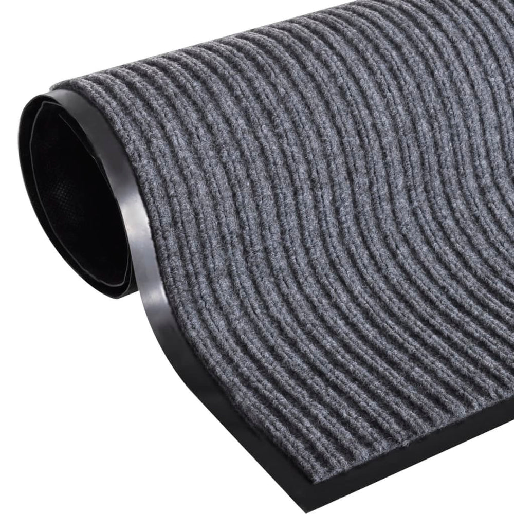 vidaXL Door Mat Grey 90 x 150 cm PVC