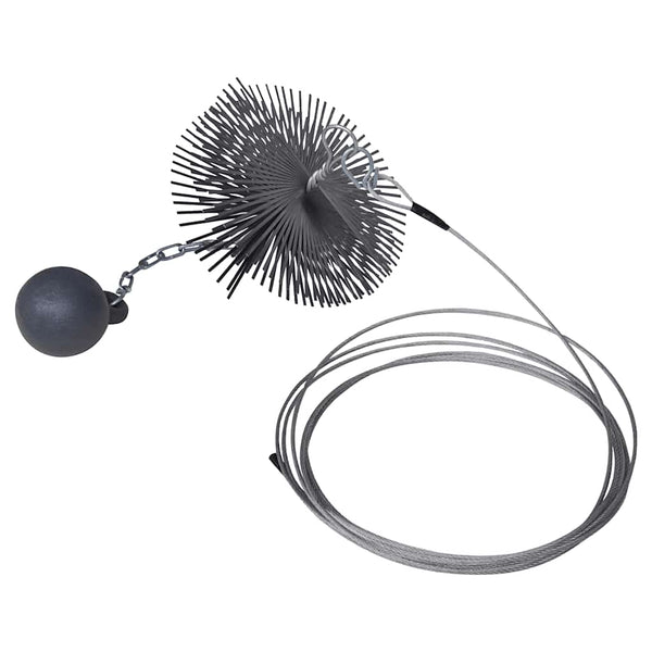 Round chimney cleaning brush diameter 25 cm