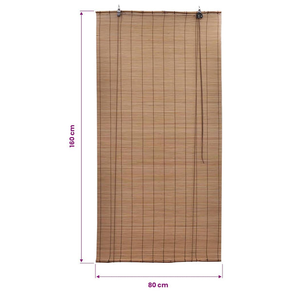 Bamboo blind Brown 80x160 cm