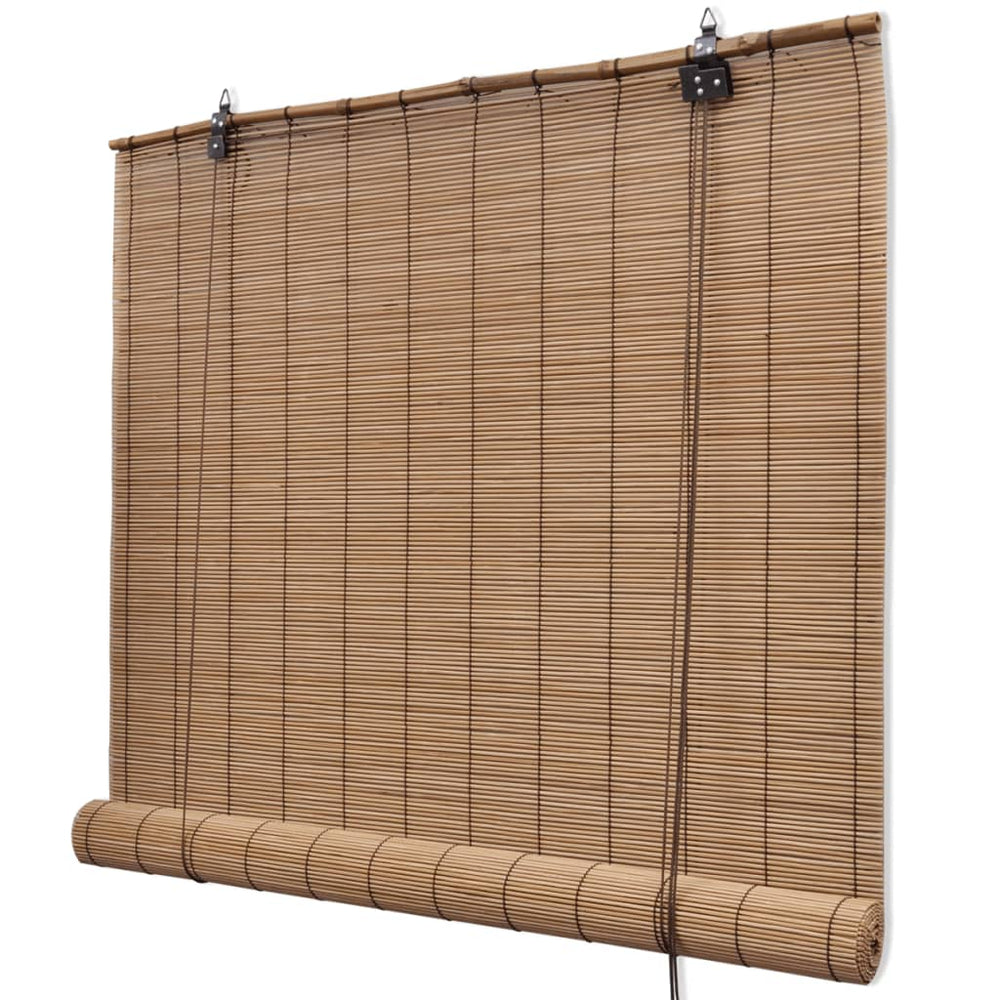 Bamboo Roll-Up Blind Brown 120x160 cm