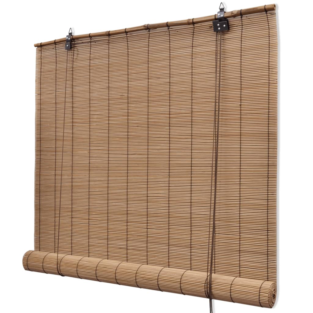 Bamboo Roll-Up Blind Brown 120x160 cm