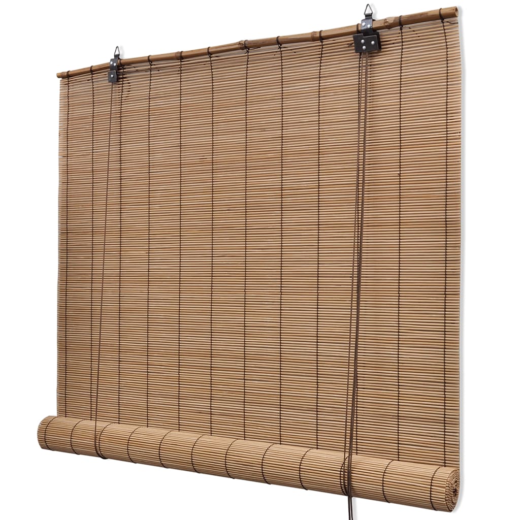 Bamboo Roller Blind Brown 140x160 cm