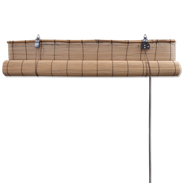 Bamboo Roller Blind Brown 140x160 cm