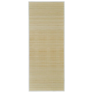 Bamboo Rug Natural Rectangular 80x300 cm