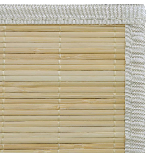 Bamboo Rug Natural Rectangular 80x300 cm