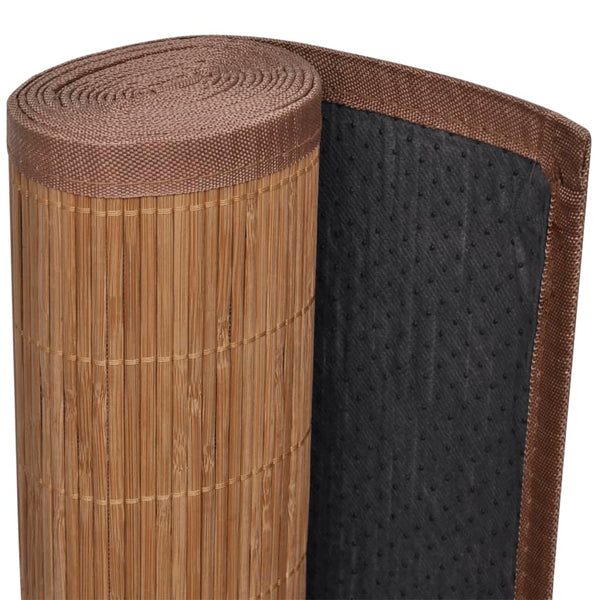 Carpet Bamboo Brown Rectangular 80x200 cm