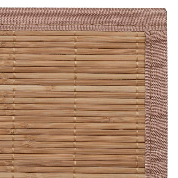 Carpet Bamboo Brown Rectangular 80x200 cm