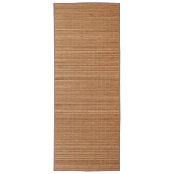 Carpet Bamboo Brown Rectangular 80x300 cm