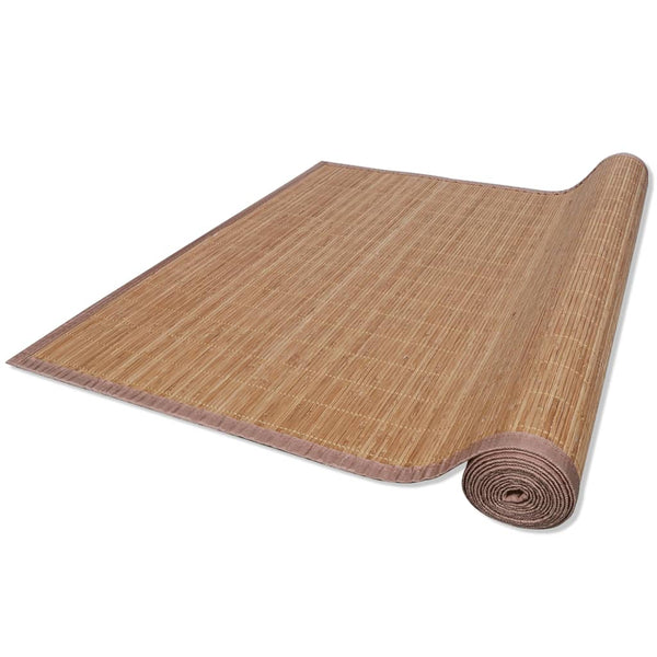 Carpet Bamboo Brown Rectangular 80x300 cm