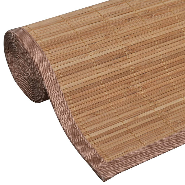 Carpet Bamboo Brown Rectangular 80x300 cm