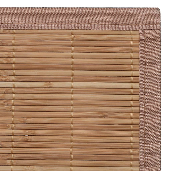 Carpet Bamboo Brown Rectangular 80x300 cm