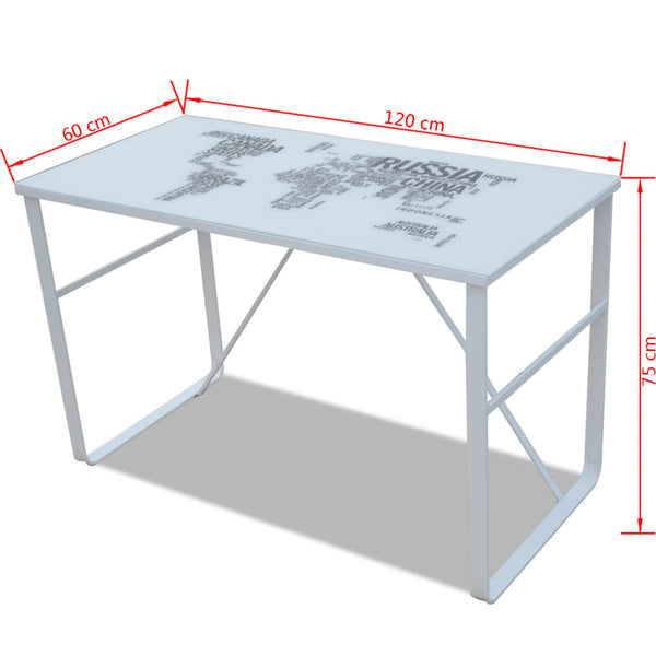 Desk with World Map