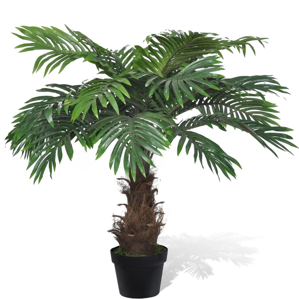 vidaXL Lifelike Artificial Cycus Palm with Pot 80 cm