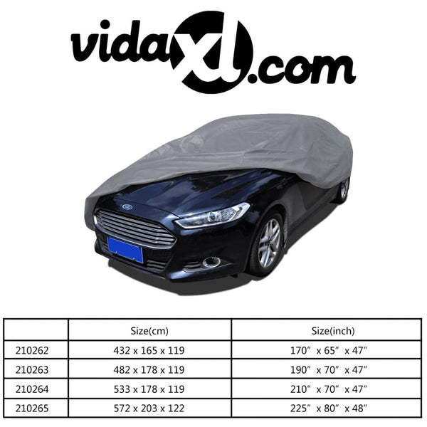 vidaXL Full Car Cover Non-woven Fabric Size M