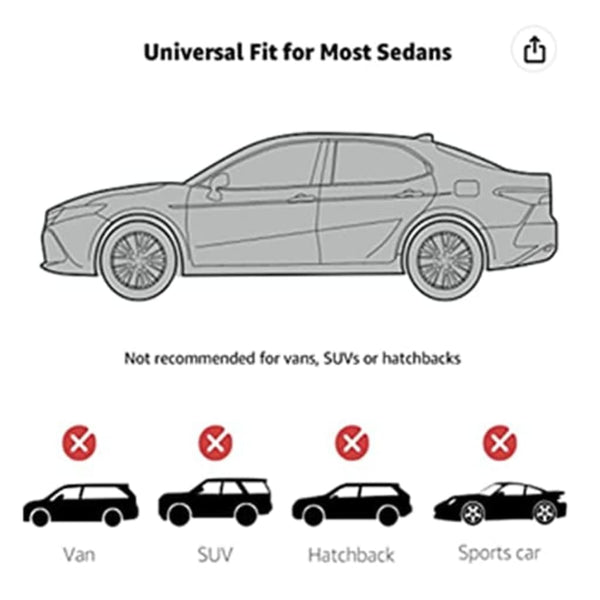 vidaXL Full Car Cover Non-woven Fabric Size M