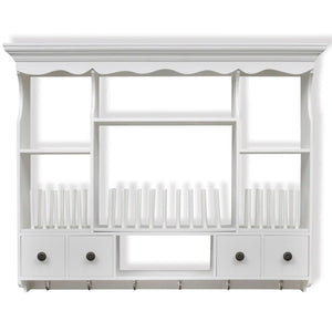 vidaXL Wall-Mounted Kitchen Cabinet Wood White
