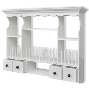 vidaXL Wall-Mounted Kitchen Cabinet Wood White