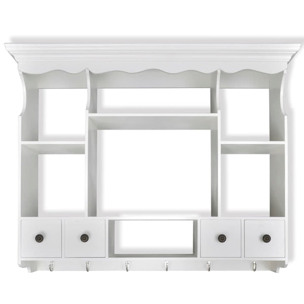 vidaXL Wall-Mounted Kitchen Cabinet Wood White