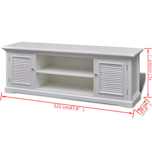 vidaXL TV Cabinet White Wood