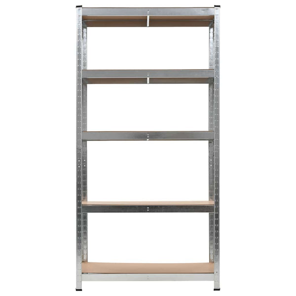 vidaXL Storage Racks 2 pcs. Silver