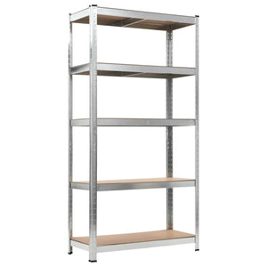 vidaXL Storage Racks 2 pcs. Silver