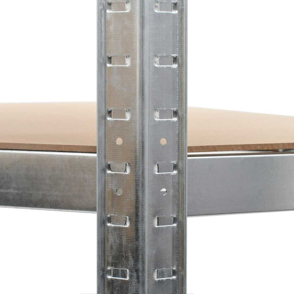 vidaXL Storage Racks 2 pcs. Silver