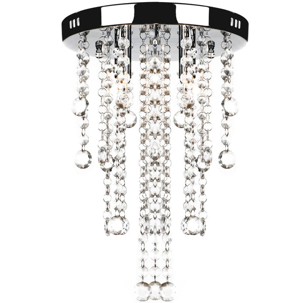 Pendant lamp elegant ceiling lamp with transparent crystal beads