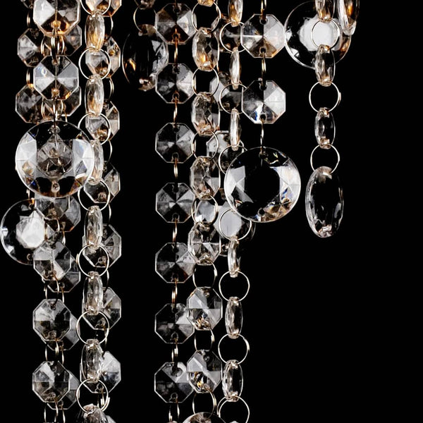 Pendant lamp elegant ceiling lamp with transparent crystal beads