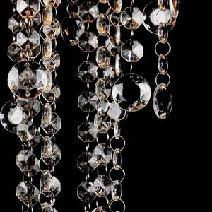 Pendant lamp elegant ceiling lamp with transparent crystal beads