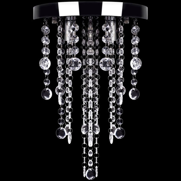 Pendant lamp elegant ceiling lamp with transparent crystal beads